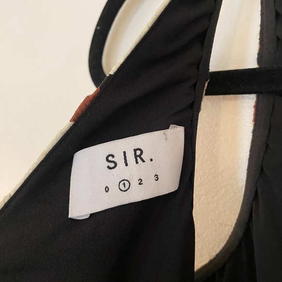 SIR the label Floral Maxi Dress - Cream and Brown - Picture 10 of 14